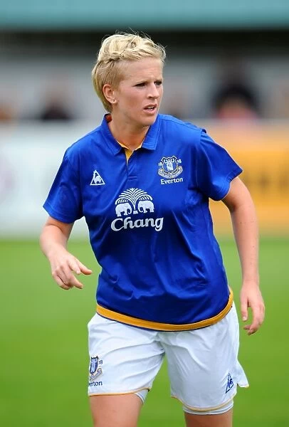Everton's Natasha Dowie in Action: FA WSL Clash at Arriva Stadium (August 2011)