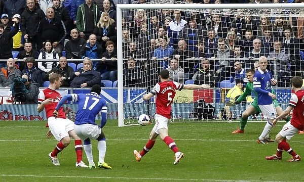 Everton's Romelu Lukaku Scores Brace: Everton Crushes Arsenal 3-0 in Premier League (06-04-2014, Goodison Park)