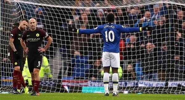 Everton's Romelu Lukaku Scores First Goal Against Manchester City at Goodison Park