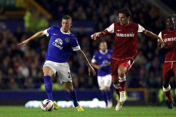 Everton's Ross Barkley Shines in 5-0 Capital One Cup Victory over Leyton Orient (2012): A Memorable Clash with Mathieu Baudry at Goodison Park