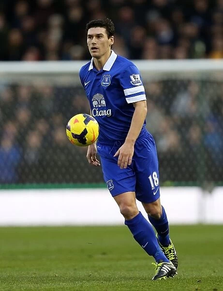Gareth Barry: A Battling Performance in Everton's 1-1 Draw Against Stoke City (Barclays Premier League, 01-01-2014)