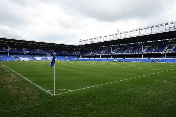 Grandstand View at Everton's Home Ground, Goodison Park