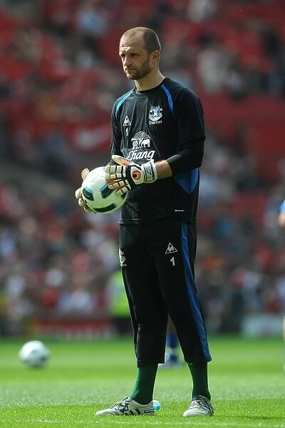 Jan Mucha's Heroic Performance: Everton's Goalkeeper Stands Firm at Old Trafford vs. Manchester United (Barclays Premier League, 23 April 2011)