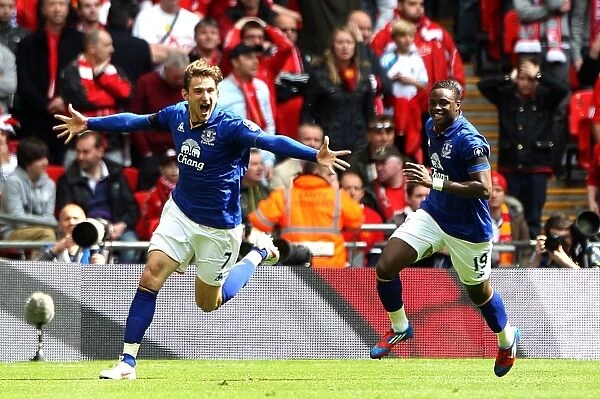 Jelavic Scores Stunner: Everton's FA Cup Semi-Final Opener Against Liverpool at Wembley