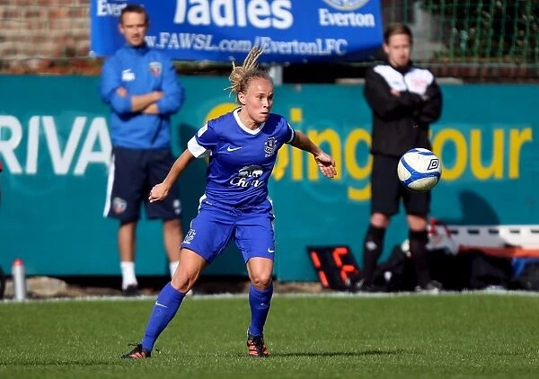 Jody Handley in Action: Everton Ladies vs. Bristol Academy Women - FA WSL Match at Arriva Stadium (October 7, 2012)