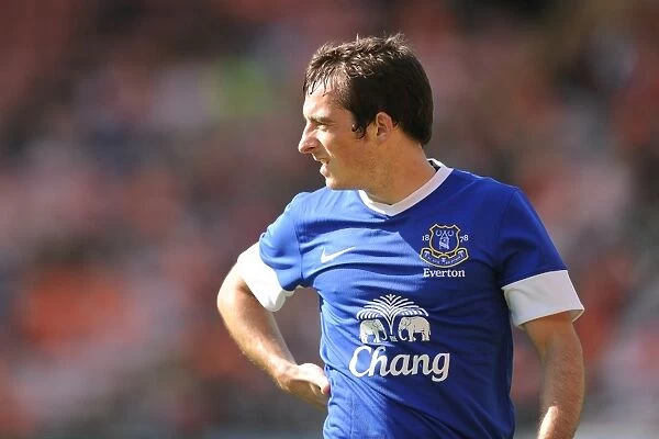 Leighton Baines at Keith Southern's Testimonial: Everton vs. Blackpool at Bloomfield Road