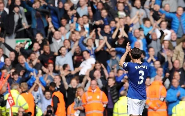 Leighton Baines Salutes Everton Fans at Anfield: Liverpool vs Everton, Premier League