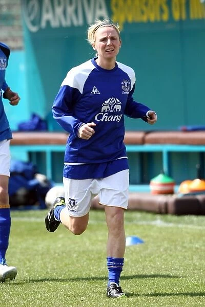 Lindsay Johnson in Action for Everton Ladies (06 May 2012 vs Lincoln Ladies)