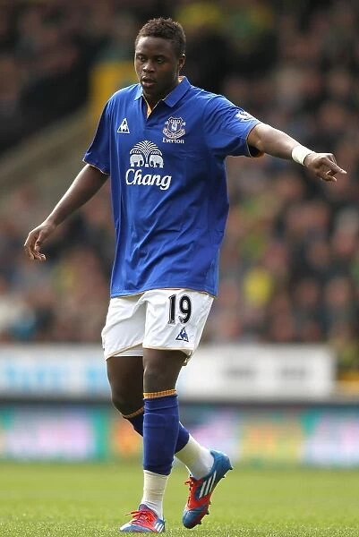 Magaye Gueye in Action: Everton vs. Norwich City, Barclays Premier League (07 April 2012)
