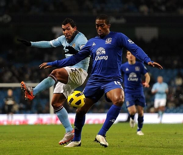 Manchester Derby Showdown: Distin vs Tevez - A Battle for Premier League Supremacy (Dec 2010)