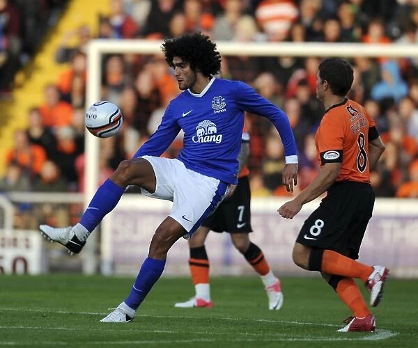 Marouane Fellaini in Action: Everton's Pre-Season Friendly at Tannadice Park