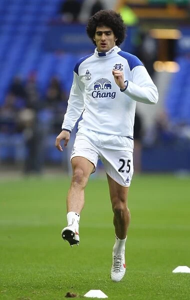 Marouane Fellaini's Determined Performance: Everton vs. Blackpool (FA Cup, Round 5, 18 February 2012)