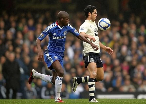 Mikel Arteta vs. Ramires: A Battle in the FA Cup Fourth Round Replay - Everton's Arteta Clashes with Chelsea's Ramires at Stamford Bridge (19 February 2011)