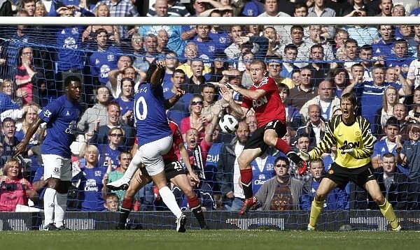 Mikel Arteta's Triumph: Everton's Thrilling 3-Goal Victory Over Manchester United at Goodison Park (Barclays Premier League)