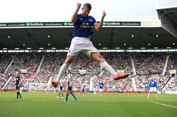Mirallas Scores Everton's Second Goal Against West Bromwich Albion in Premier League