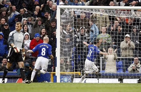 Osman and Johnson: Celebrating Everton's First Goal Against Derby County (07 / 08 Season)