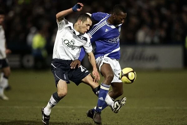 Osman's FA Cup Glory: Everton's Triumph over Macclesfield Town (03 / 01 / 09) - Leon Osman vs. Nathaniel Brown