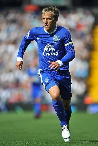Phil Neville: Everton's Leader in a 2-0 Victory over West Bromwich Albion (September 1, 2012)