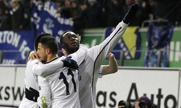 Romelu Lukaku's Europa League Debut Goal: Everton Celebrates vs VfL Wolfsburg