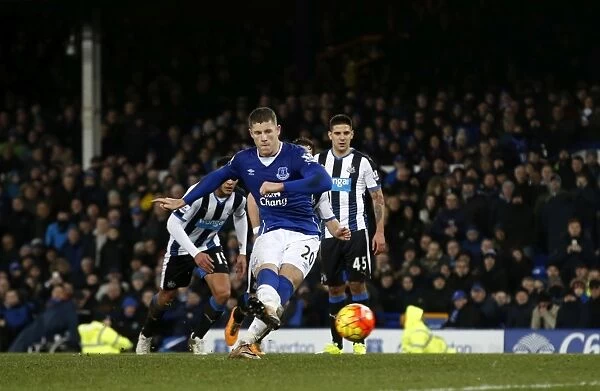 Ross Barkley Strikes Back: Everton's Second Goal vs. Newcastle United at Goodison Park