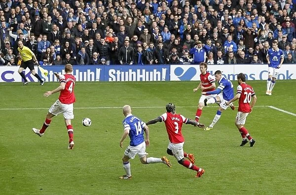 Ross Barkley's Strike: Everton's Triumphant 3-0 Over Arsenal at Goodison Park (Barclays Premier League, 06-04-2014)