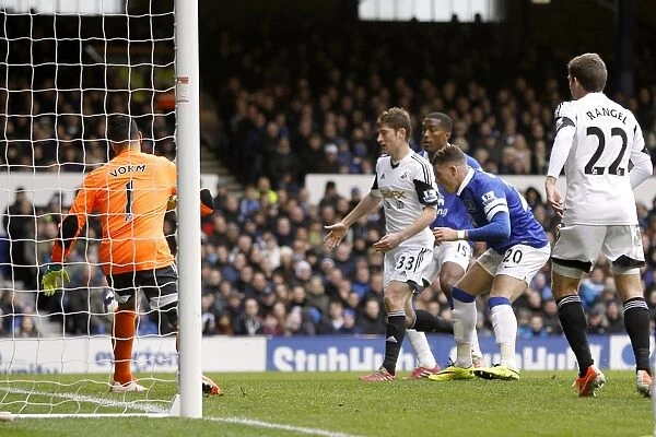 Ross Barkley's Thrilling Third Goal: Everton's Triumph Over Swansea City (22-03-2014, Goodison Park)
