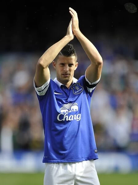 Scoreless Battle at Goodison Park: Kevin Mirallas Leading Performance for Everton Against West Bromwich Albion (24-08-2013)