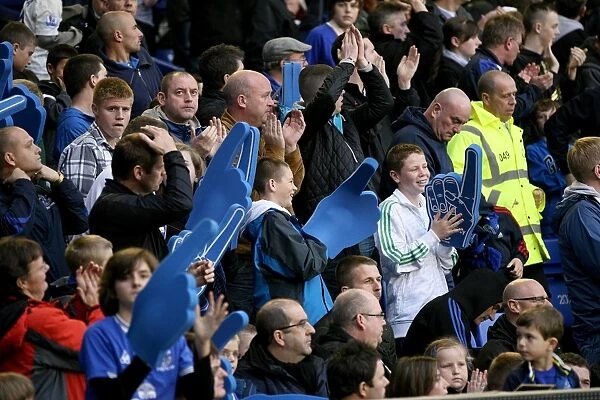 A Sea of Passion: Everton FC Fans in Full Force at Goodison Park during the Everton vs Stoke City Barclays Premier League Match (30 October 2010)