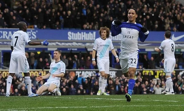 Stephen Pienaar's Thrilling Goal Celebration: Everton vs. Chelsea (December 30, 2012)