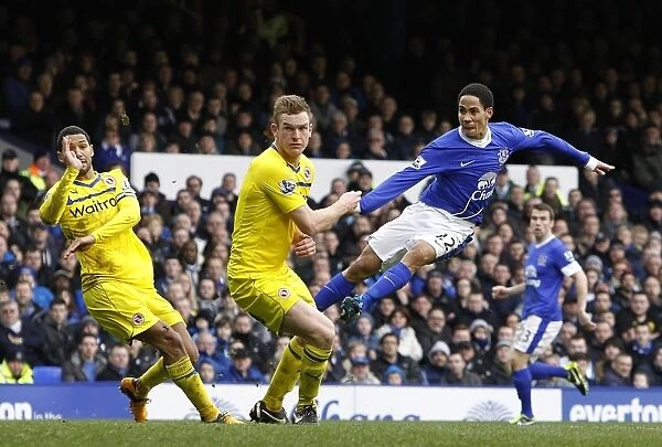 Steven Pienaar Scores Everton's Second Goal: Everton 3-1 Reading (02-03-2013, Goodison Park)