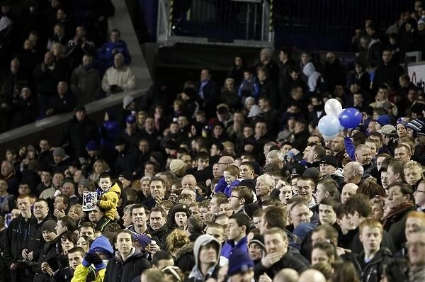 Thrilling Barclays Premier League Showdown: Everton vs Birmingham City - Everton Fans on the Edge of Their Seats (09 Mar 2011)