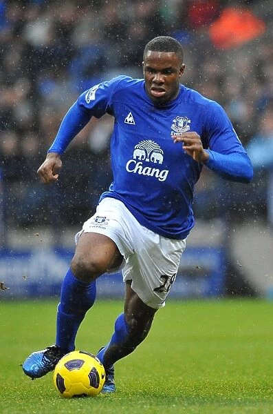 Thrilling Moments: Victor Anichebe's Action-Packed Performance at Reebok Stadium - Everton vs. Bolton Wanderers, Barclays Premier League (February 13, 2011)