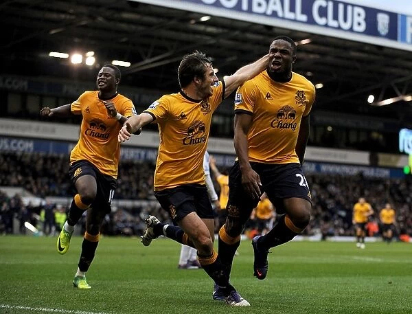 Victor Anichebe Scores Opening Goal: Everton's Triumph at West Bromwich Albion (01.01.2012)