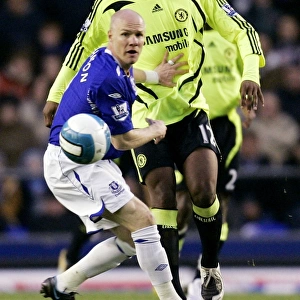 Andy Johnson vs. John Obi Mikel: A Battle at Goodison Park, Everton vs. Chelsea, Barclays Premier League, 17 April 2008