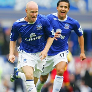 Andy Johnson's Thrilling Goal Celebration: Everton's First Goal Against Watford