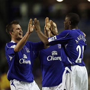 Anichebe's Brace: Everton's Victor Scores Fourth Goal Against Luton Town at Goodison Park (2006)