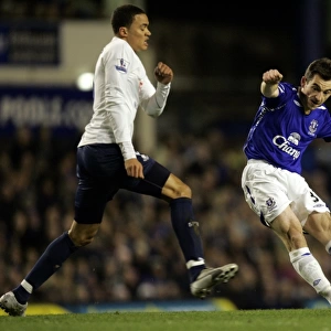 Baines vs. Jenas: Everton vs. Tottenham Clash in Barclays Premier League, January 2008