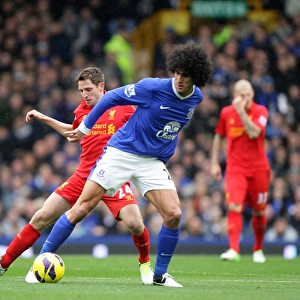 Premier League Collection: Everton 2 v Liverpool 2 : Goodison Park : 28-10-2012
