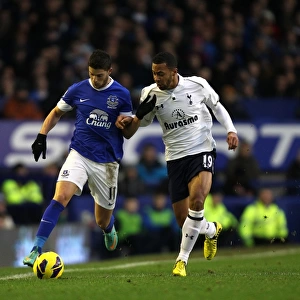 Premier League Framed Print Collection: Everton 2 v Tottenham Hotspur 1 : Goodison Park : 09-12-2012