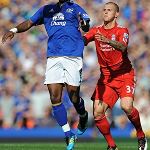 Barclays Premier League Photographic Print Collection: 01 October 2011 Everton v Liverpool