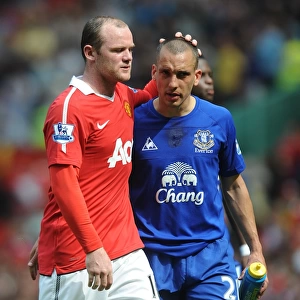 A Clash of Red and Blue: Leon Osman vs. Wayne Rooney - Manchester United vs. Everton (Barclays Premier League, 23 April 2011)
