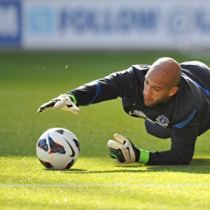 Determined Tim Howard: A Heroic Performance in the 2-2 Stalemate between Wigan Athletic and Everton (October 6, 2012, DW Stadium)