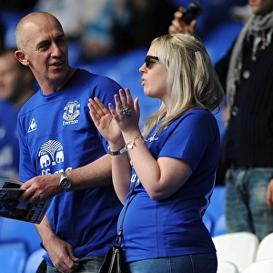 Everton FC: Passionate Roar at Goodison Park During Premier League Clash vs Blackburn Rovers