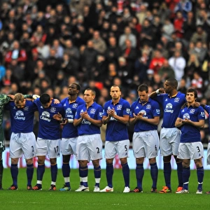 Everton Honors: A Minute's Applause Before Sunderland vs. Everton, Barclays Premier League (December 2011)