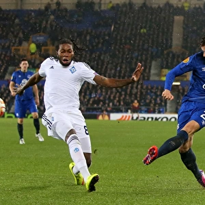 Everton vs Dynamo Kiev: Garbutt vs Mbokani Clash in Europa League Round of 16 First Leg at Goodison Park