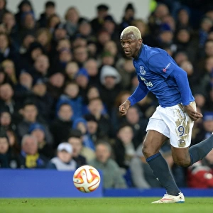 Everton's Arouna Kone in Europa League Action
