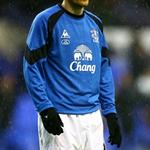 Everton's Battle at Goodison Park: Phil Neville Leads the Toffees against Blackpool (5 February 2011), Barclays Premier League