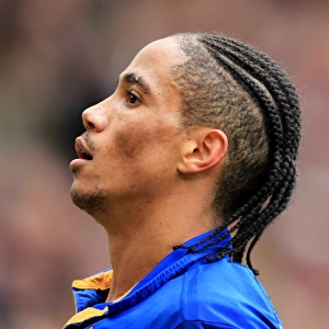 Everton's Battle at Old Trafford: Steven Pienaar Fights Manchester United in the Barclays Premier League (22 April 2012)