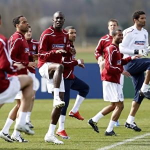 Everton's Carlton Cole at England Training, March 2009