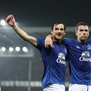 Everton's Coleman and Baines: Celebrating a Europa League Double